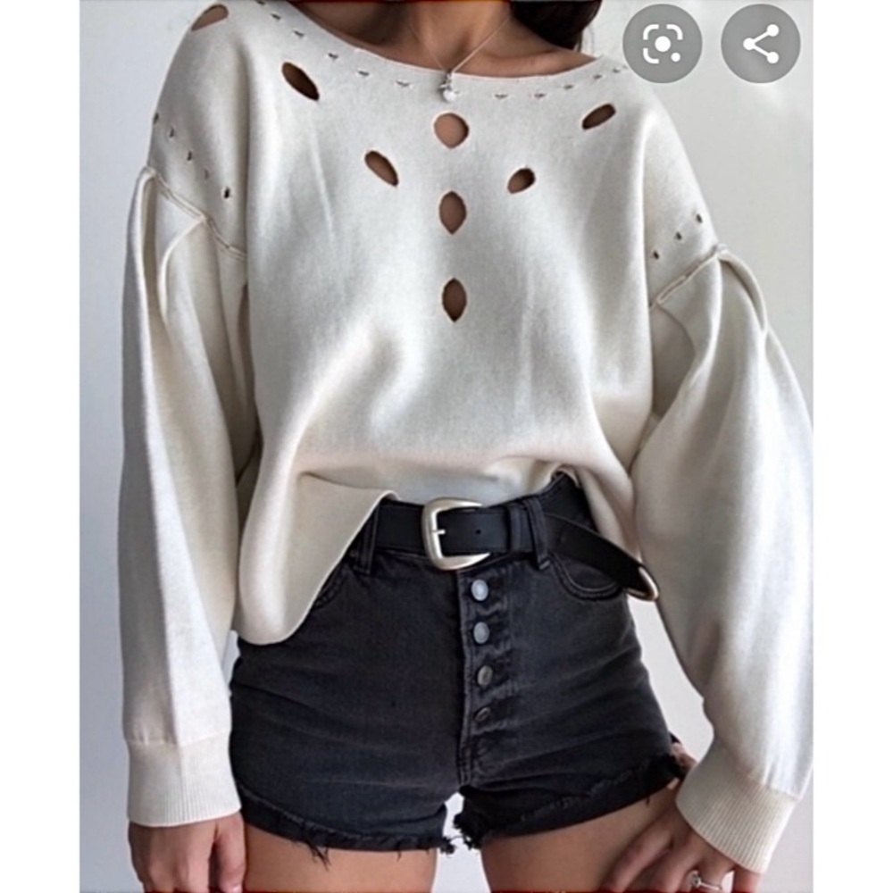 Wildfox Rancho Cream Sweater